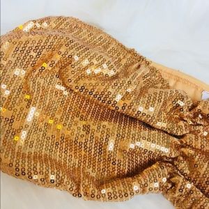 Sequin Tube Bra Top